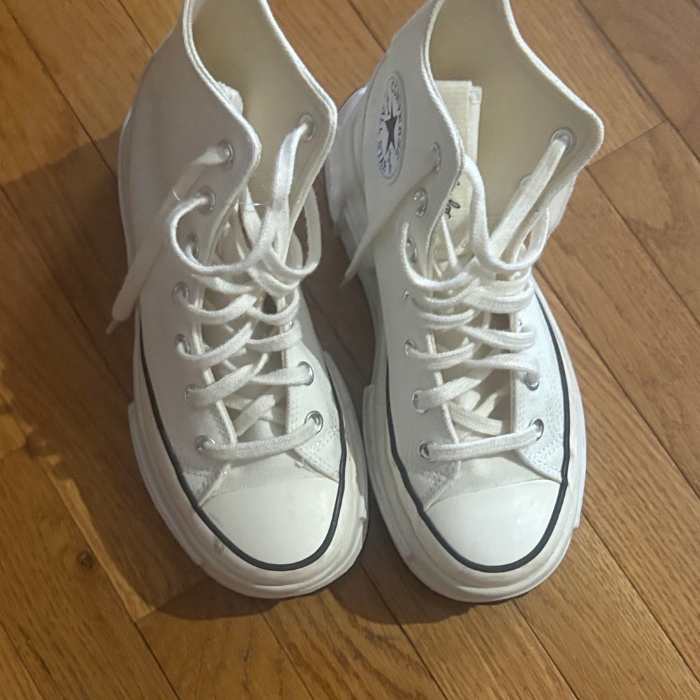 Converse White High-Top Sneakers